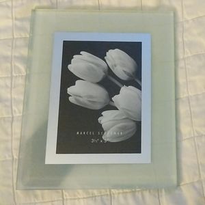NWT Marcel Schurman frosted glass frame, 3.5" x 5"
